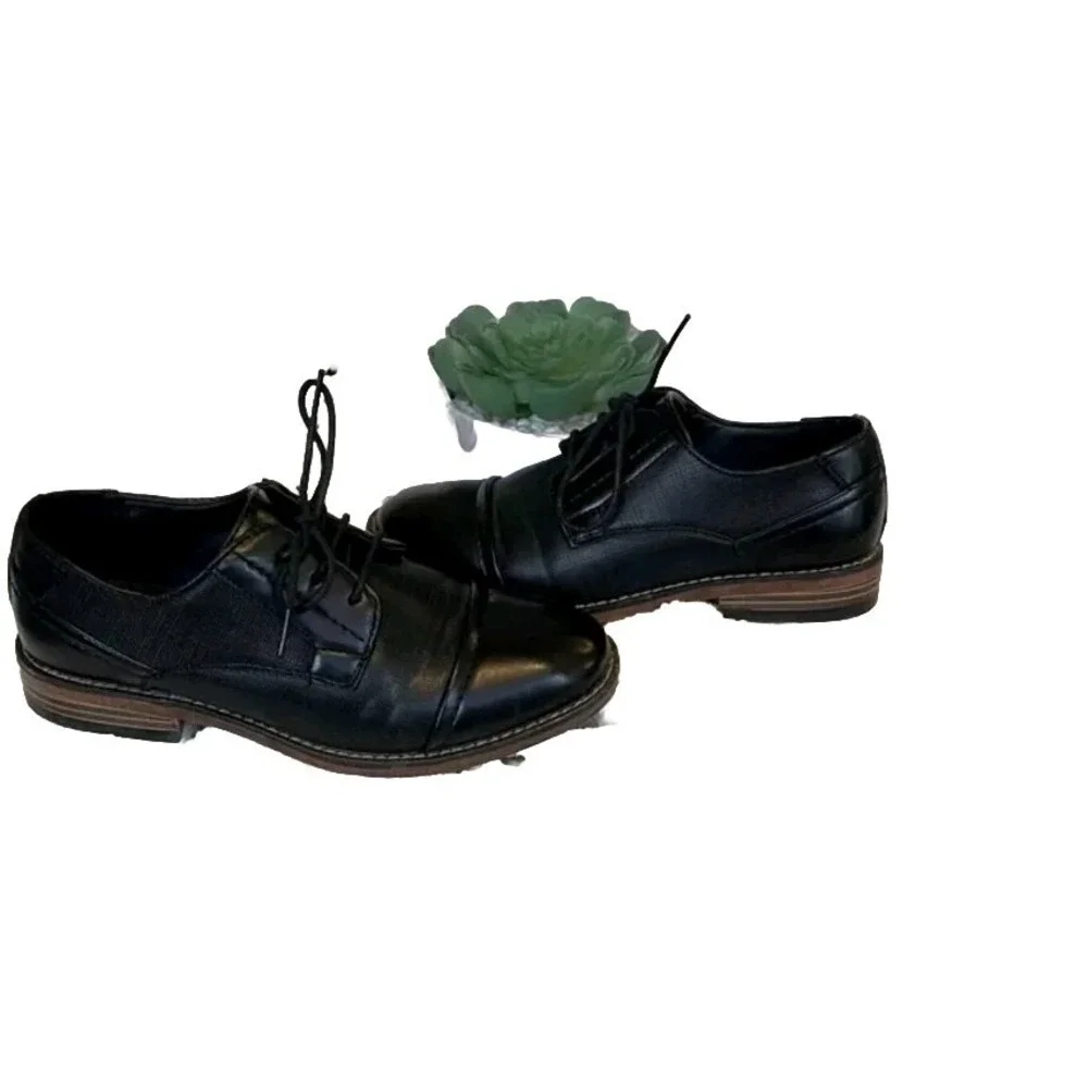 Tahari Boys Oxford Lace Up Dress Black Shoe Size‎ 5